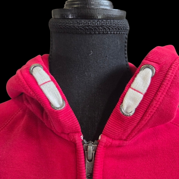 Canadiana Red Zip-Up Hoodie for Kids Size XL  14/16 - Picture 2 of 7